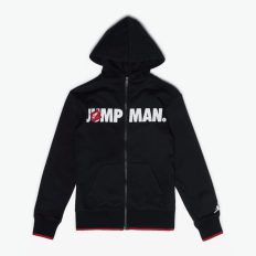 Jordan Jumpman kapucnis pulóver, fekete (95A293-023)