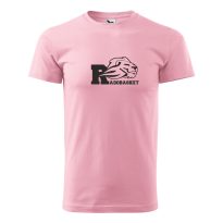 MHS Rado Basket férfi pamut póló, rózsaszín