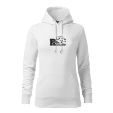   MHS Rado Basket női prémium kapucnis pamut pulóver, fehér