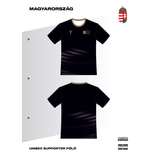 MHS Rado Basket unisex szurkolói póló, fekete MHS Rado Basket unisex szurkolói póló, fekete