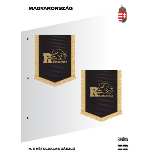 MHS Rado Basket A/5 kétoldalas zászló MHS Rado Basket A/5 kétoldalas zászló