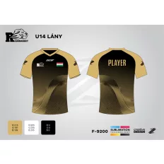 MHS Rado Basket női bemelegítő póló, fekete, UP